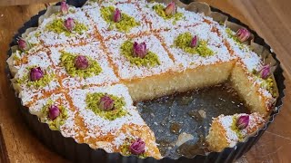 Semolina Cake/Basbousa a la noix de coco/طريقة عمل البسبوسه بجوز الهند سهلة و مضمونة?