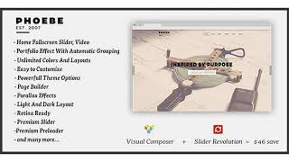 Phoebe - One Page Responsive WordPress Theme. | Themeforest Website Templates and Themes