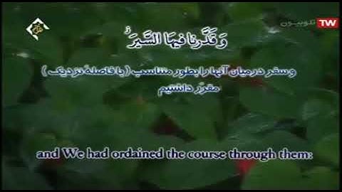 سورة سبأ كاملة ترتيل القارئ محمد حسين سبز علي