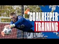 Reflex  reaction saves in preparation for england vs wales  goalkeeper training  inside training