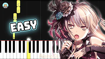 BanG Dream! Season 2 Ep 13 Insert Song - "FIRE BIRD" - EASY Piano Tutorial & Sheet Music