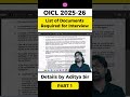 OICL AO Interview 2025-26 | Interview Documents List Explained by Aditya Sir