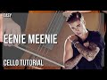 How to play Eenie Meenie by Sean Kingston ft Justin Bieber on Cello (Tutorial)
