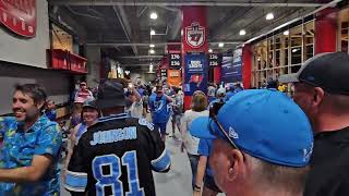 Detroit Lions at Tampa Bay Buccaneers post game celebration on concourse. October 15, 2023