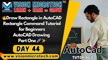 🔥Draw Rectangle in AutoCAD Part One | Rectangle Command Tutorial for Beginners | AutoCAD Drawing 🚀 ✨