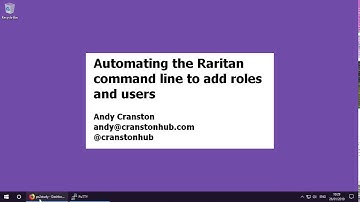 Automating the Raritan command line to add roles and users