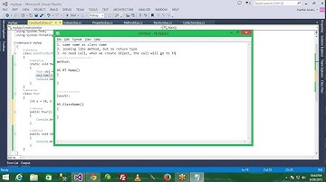 C# Console Application Online Class Day 14 - Working with Constructors