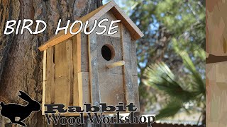 Make this really rustic bird house out of free pallet wood in an afternoon. Just pick out some pieces you like and work with it and ...