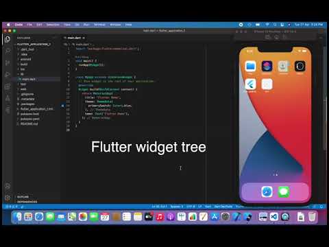 Flutter (2.0v)   main screen setup and widget tree
