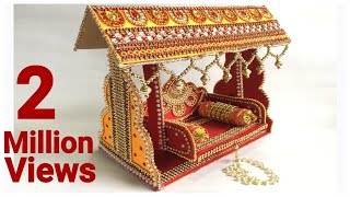 How to make Jhula for bal gopal at home || Krishna Swing || Best out of waste || DIY ideas