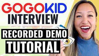 GOGOKID INTERVIEW [full demo tutorial] + Gogokid Application Process screenshot 4