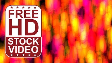 Free Stock Videos - abstract colorful bokeh yellow purple lights 2D animation