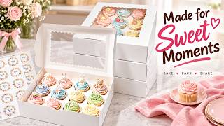 Full 12-Count Cupcake Boxes with Windows and Inserts News