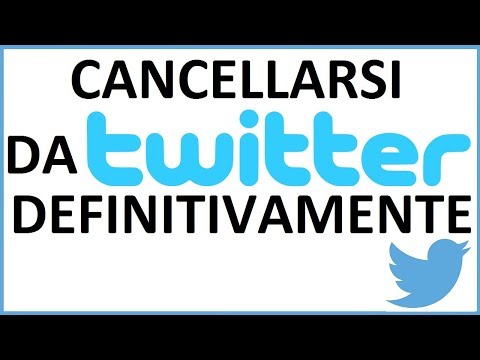 come cancellarsi da twitter definitivamente da pc | come disattivare account twitter