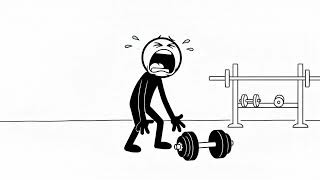 Stickman Gym Fail! 😂 Dropped dumbbell on foot 🦶💥