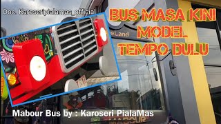 Bus masa kini dengan model klasik tempo dulu buatan karoseri piala mas