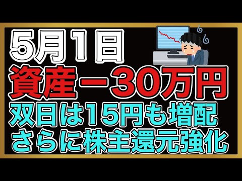 【運用報告】本日は−30万円。エレデバと日本特殊陶業が急落。本日の持ち株決算は双日とイチネンホールディングス。