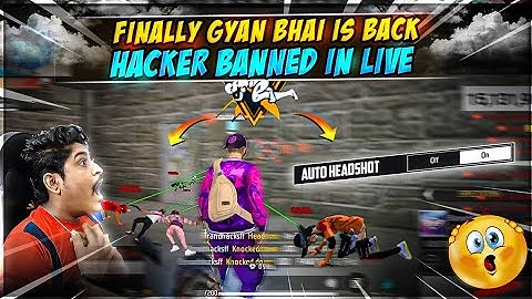 Finally GyanGaming Is Back 🥺❤️‍🩹 Gyan Bhai OP Reaction On Hacker Live ID Banned - Garena Free Fire
