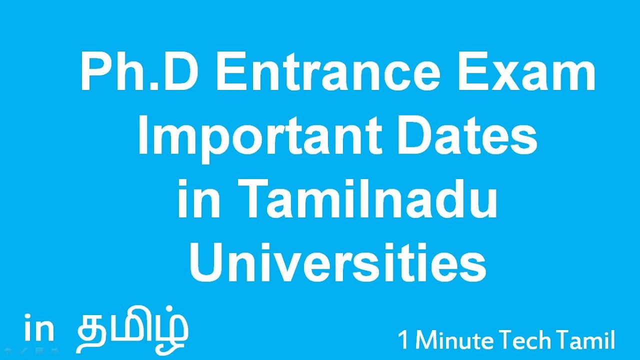 phd degree meaning in tamil