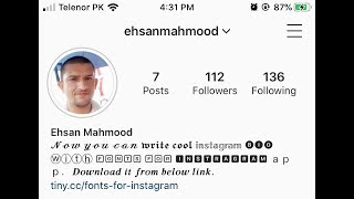 How to Add Custom Stylish Fonts in Instagram Bio ? screenshot 5