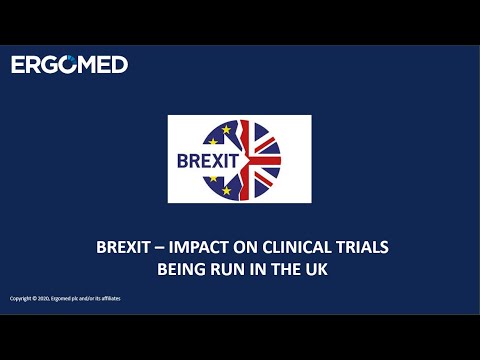 Webinar: BREXIT – Impact on Clinical Trials Being Run in the UK