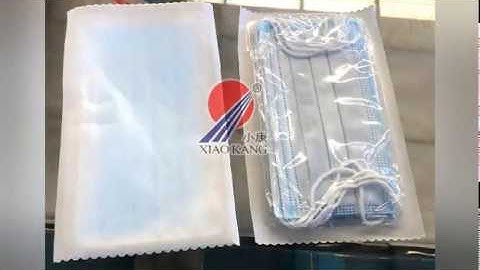 Surgical KN95 N95 Mask Horizontal form fill seal Vacuum Packaging Machine