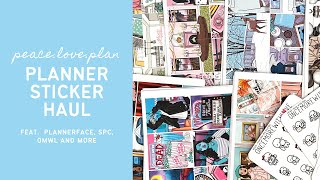 PLANNER STICKER HAUL | feat. Plannerface #ad, Scribble Prints Co, Once More With Love and more