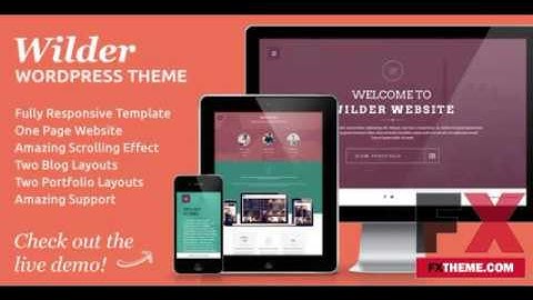 Flat One Page Responsive WordPress Theme by Beauregard Sparrow