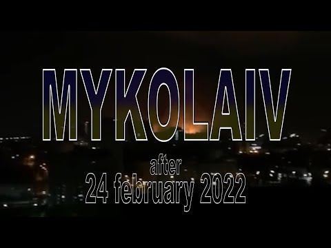 Mykolaiv after 24 february 2022 (drone 4k)