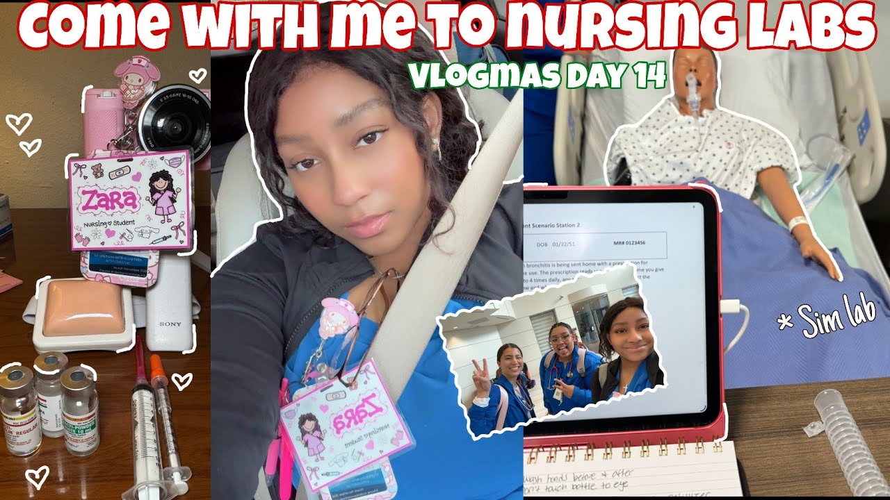COME WITH ME TO LAB (WGU NURSING) | Vlogmas Day 14