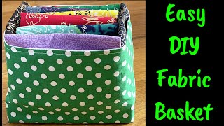 How Easy To Make Fabric Basket/ New Method To Make Storage Box Easier For Beginners  @TheTwinsDay .