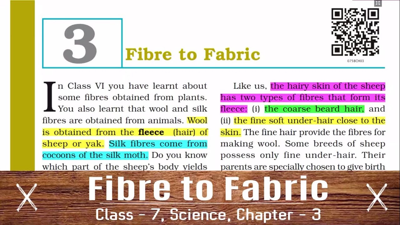 Fibre to Fabric | Class 7 Science Chapter 3 | NCERT Guruji - YouTube