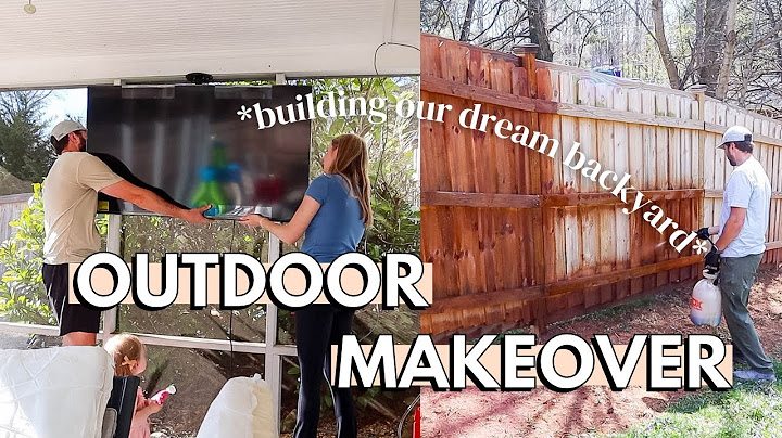 DIY BACKYARD MAKEOVER 🪻🌳 | the *best* fence stain, outdoor storage/organization & new furniture
