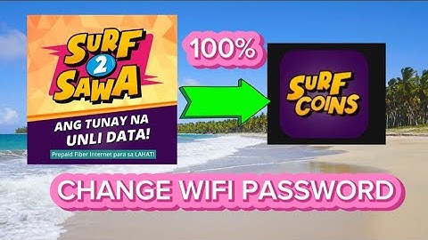 HOW TO CHANGE SURF TO SAWA WIFI PASSWORD? PAANO PALITAN  ANG PASSWORD NG S2S 2023? Tutorial