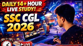 📚 Study With Me LIVE | Day 107 | 7 Hours | Part - 1| SSC CGL 2026