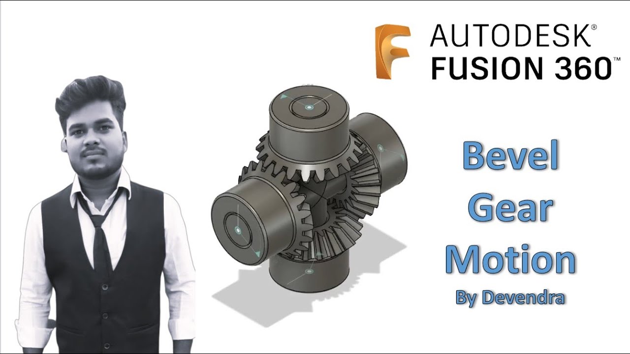 Autodesk Fusion 360 Tutorial How to make a Bevel gear motion ? By