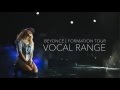 Beyoncé Formation World Tour Vocal Range In 30 Seconds C3 C6 mp3