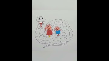 Peppa Pig with Python Drawing #cartoon drawing #asmr