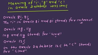 Difference between ‘i’, ‘g’ and ‘c’ in Oracle Database Versions