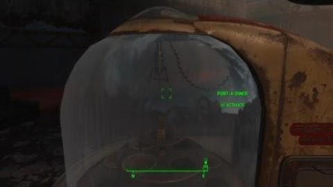 Fallout 4 Getting Pie From The Port-A-Diner!