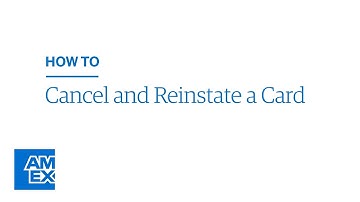 How to Cancel and Reinstate a Card | American Express® @ Work Video Tutorial