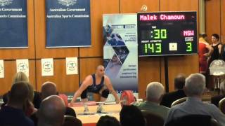 Legally Blind Weightlifter Malek Chamoun at 2014 Commonwealth Games Trials