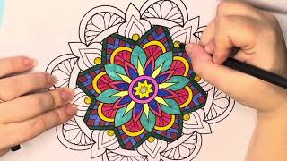 Colour me Happy - Mandala Episode 230 #wellness #mindfulness #colouring #art #happy #mandala screenshot 4