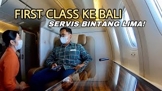 FULL SMILES! FIRST CLASS GARUDA INDONESIA DOMESTIC! THE BEST AND MOST EXPENSIVE FLIGHTS FROM JAKA...
