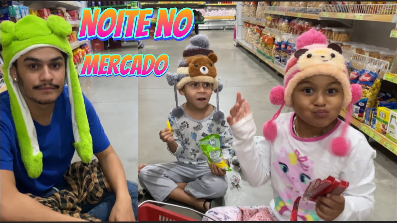 OS CATITOS PASSARAM A NOITE NO SUPERMERCADO 😱