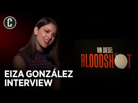 Video: Eiza González Interviu Naujoje „Bloodshot“juostoje