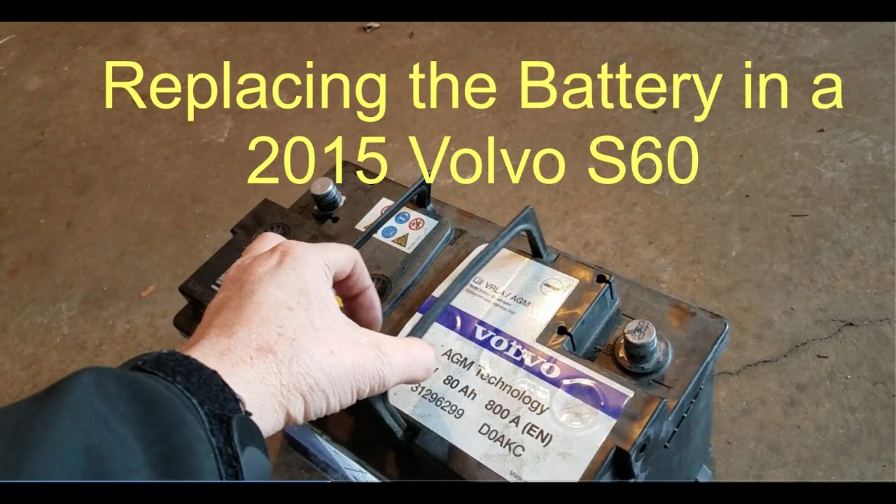 Changing the Battery on 2015 Volvo S60 - YouTube