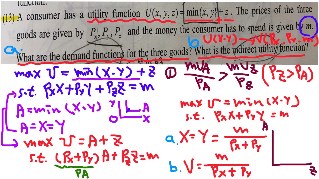 經濟解惑 - 效用最大化問題之五 - 完全替代與完全互補效用函數之應用之一