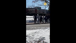 Students Walk Out to Protest ICE at Arundel High School