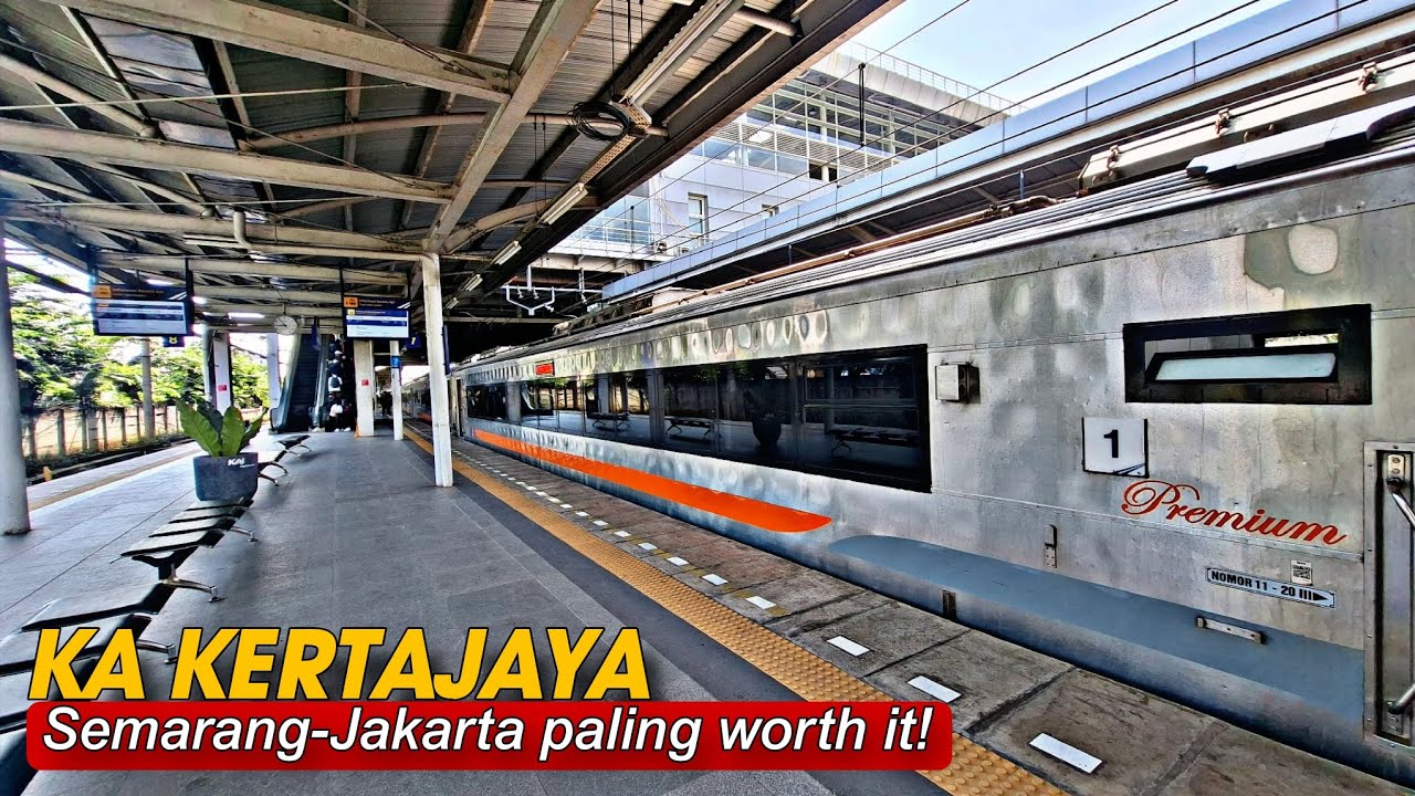 KERETA EKONOMI TERNYAMAN UNTUK HARGANYA! Naik KA Kertajaya dari Semarang ke Jakarta 2025 #keretaapi